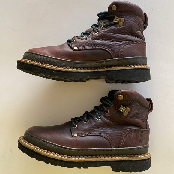 Georgia Giant Brown Leather Boots G6274 Size 8 main image 4